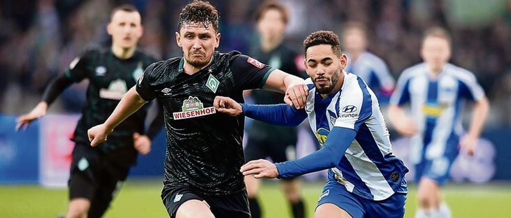 Pechvogel. Matheus Cunha (rechts) verletzte sich beim Jubeln. 