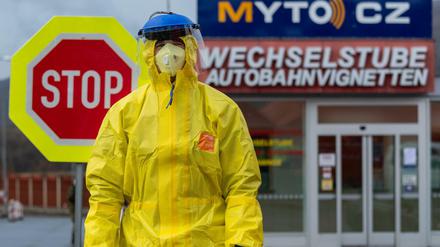 Kampf gegen das Coronavirus: Kontrolle an der Grenze zu Tschechien