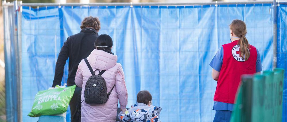 Hier geht es in die Quarantäne. 