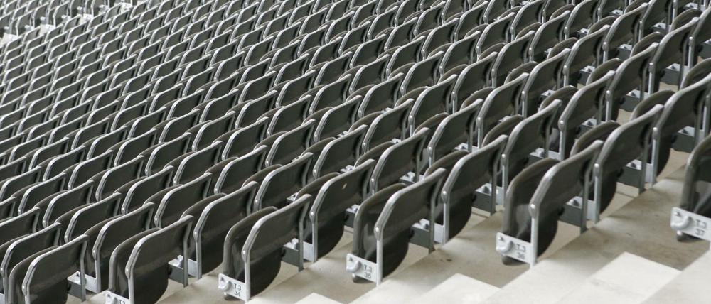 Blick in das leere Berliner Olympiastadion