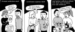 Männer haben's schwer, nehmen's leicht. Eine Szene aus „Ich fühl’s nicht“.