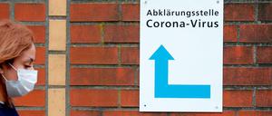 Coronavirus in Berlin: Eine Abklärungsstelle an einem Vivantes-Krankenhaus 