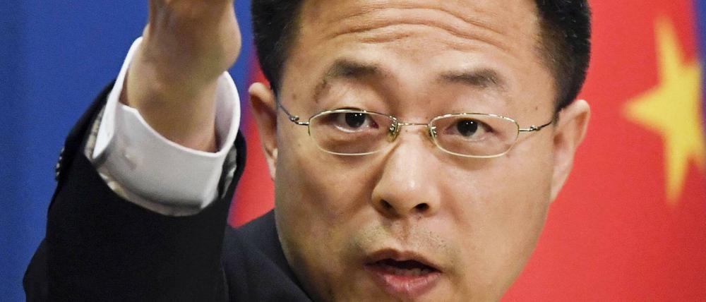 Der Sprecher des chinesischen Außenministeriums, Zhao Lijian.