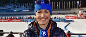 Kurzarbeit: Magdalena Neuner als Biathlon-Expertin im Ersten 