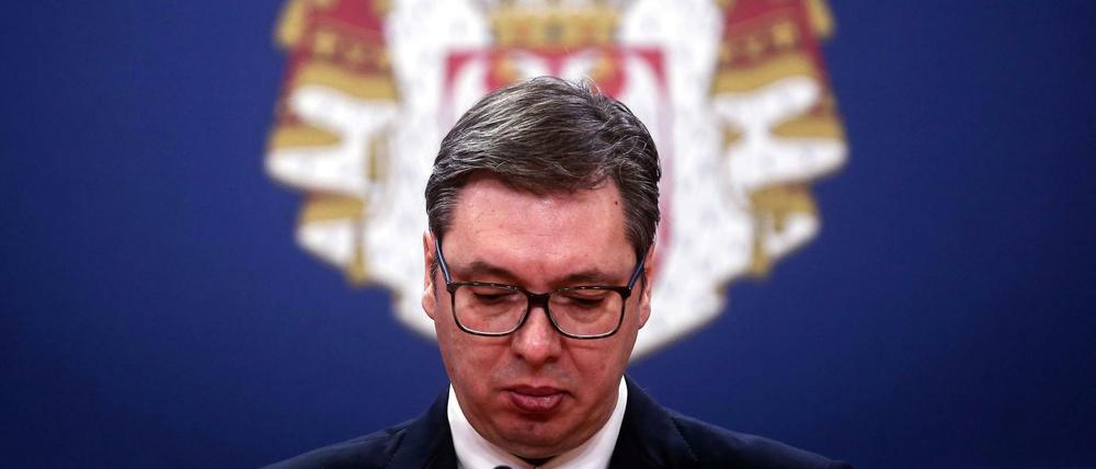 Serbiens Präsident Aleksandar Vučić.