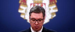 Serbiens Präsident Aleksandar Vučić.