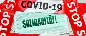 Solidarität in Zeiten des Coronavirus.
