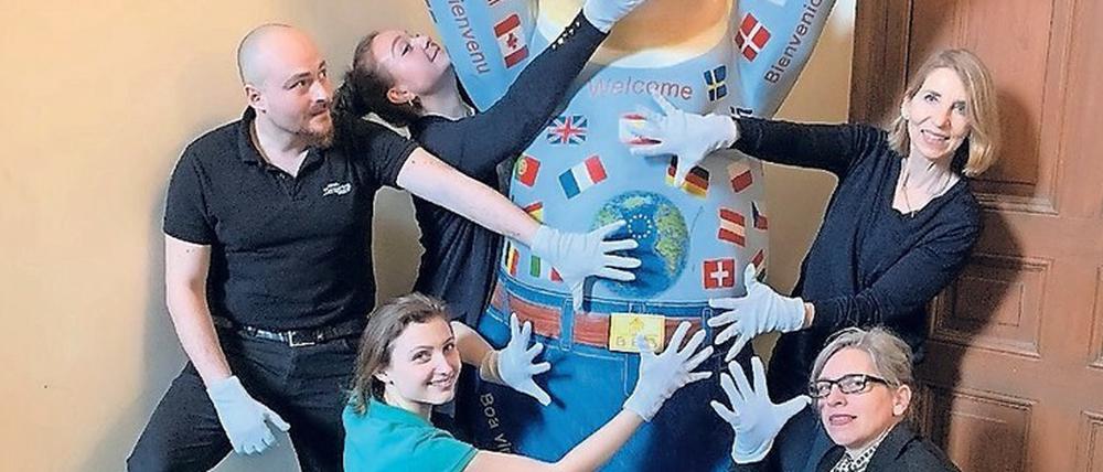 Ideenreich. Brigitte Koch (rechts oben) und Kollegen aus dem Team.