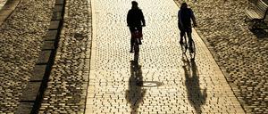 Bei Sonnenschein wird besonders viel Fahrrad gefahren. Der Anteil des Fußverkehrs bleibt dagegen bei jedem Wetter konstant.