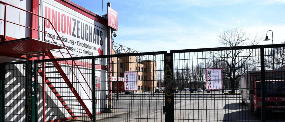 Bis wann geschlossen? Beim 1. FC Union wird wie in der gesamten Bundesliga derzeit nicht gespielt.