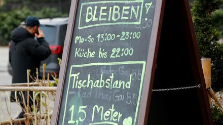 Auch dieses Thai-Restaurant bleibt geöffnet - weil es einen Tischabstand von 1,5 Metern einhalten kann.