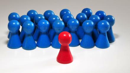Minderheit und Mehrheit. Wer sieht hier schon rot?