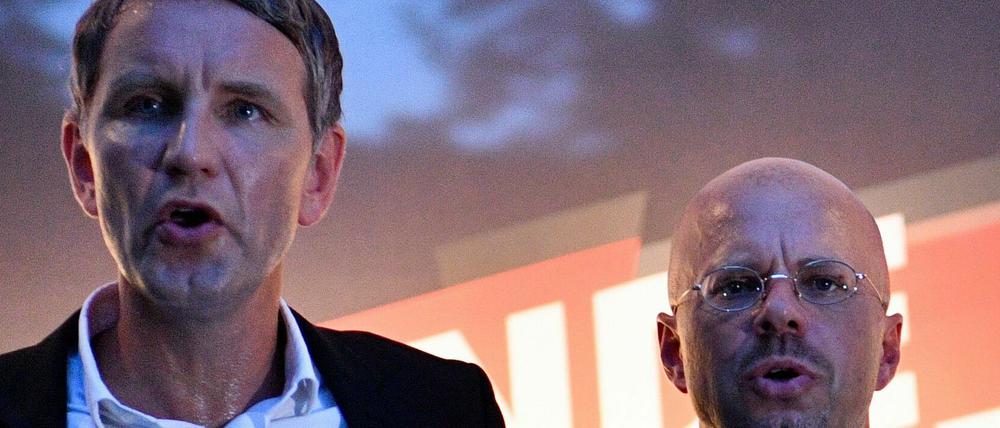 Bjoern Höcke und Andreas Kalbitz, gehören zu den prominentesten Vertretern des Flügels.