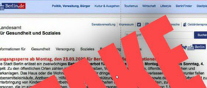 Ein gefälschtes Foto von der Internetseite des Lageso macht derzeit in Berlin die Runde. 