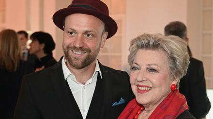 Moritz A. Sachs mit Marie-Luise Marjan, aka Mutter Beimer. 