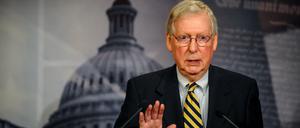 Der Mehrheitsführer im US-Senat, Mitch McConnell, wirft der Opposition "rücksichtloses Verhalten" vor.