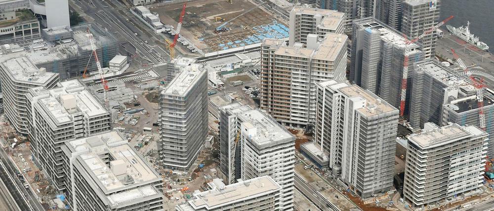 Bauten ohne Bewohner? Gut möglich, dass im Olympischen Dorf in Tokio keine Athleten wohnen werden.