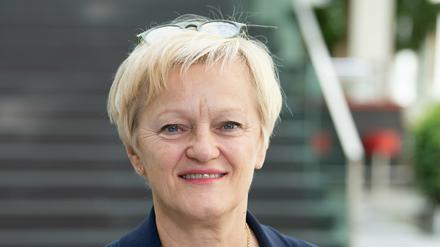 Renate Künast (Bündnis 90/Die Grünen) nach einer Pressekonferenz zur Gründung der HateAid GmbH.