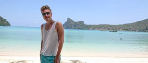 Lennart Kluge auf einer Insel in Südthailand. Der Rückflug wurde gecancelt, das Konsulat reagiert nicht.