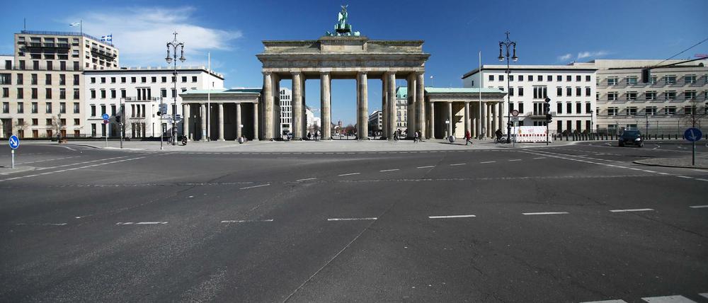 Nichts los hier. Das öffentliche Leben ist auch in der Hauptstadt lahm gelegt.