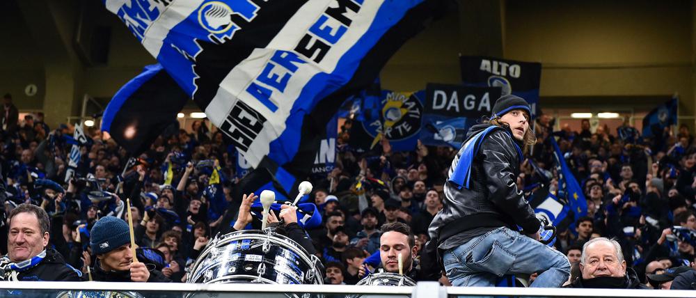 Am 19. Februar waren mehr als 40.000 Fans im Mailänder Giuseppe-Meazza-Stadion beim Hinspiel von Atalanta gegen Valencia.