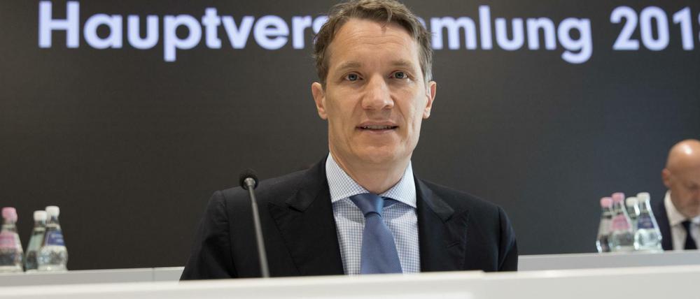 Oliver Samwer, Vorstandsvorsitzender der Rocket Internet SE, bei der Hauptversammlung 2018.