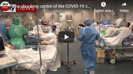 Die Aufnahmen von Coronavirus-Patienten in Bergamo sind beunruhigend. 