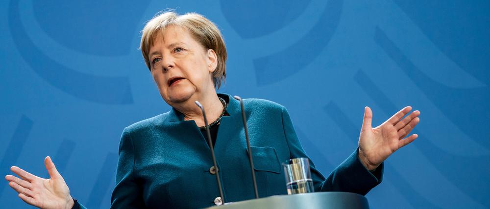 Der erste Coronatest der Bundeskanzlerin war negativ. 