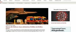 Nachgefragt: die Homepage des Tagesspiegel.