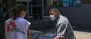 Weltweit im Einsatz gegen das Coronavirus. Ärzte ohne Grenzen, hier in Venezuela.
