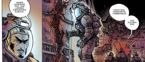Klaustrophobisch: Eine Seite aus „Aliens: Dead Orbit“.