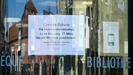 Auch die Unis sind im Coroavirus-Shutdown (Symboldbild).