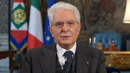 Italiens Präsident Sergio Mattarella 