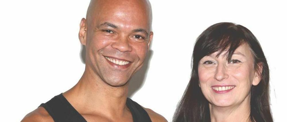 Die Personal-Trainer Michaela Seidler und Michael Schimmer im Fitnesslook.