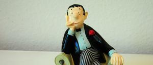 Die Inkognito GmbH in Kreuzberg produziert vorwiegend Postkarten, klug und witzig und auch Nippes. Hier "Loriot".