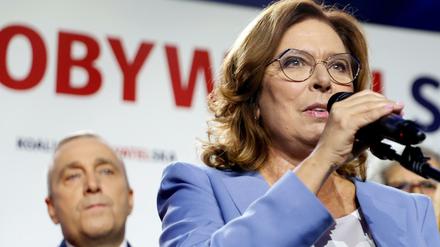 Polens Oppositionsführerin Malgorzata Kidawa-Blonska ruft zum Boykott der Präsidentenwahl am 10. Mai auf.