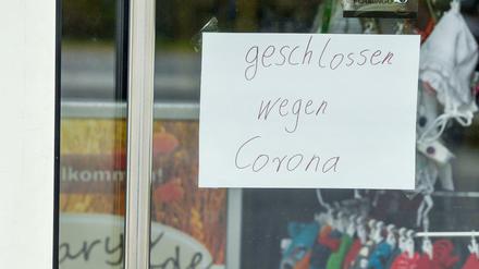 Folgen der Coronavirus-Pandemie: Auch Einzelhändler müssen schließen. 