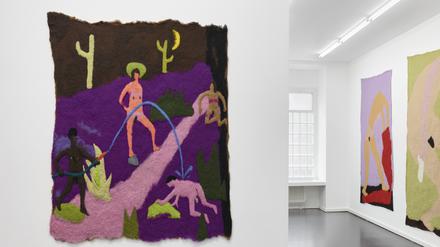 Unter Ausschluß der Öffentlichkeit. Filzarbeiten von Marlon Wobst in der Galerie Schwarz Contemporary.