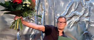 Der Bachmannpreis-Gewinner Tex Rubinowitz, nachdem er 2015 gekürt worden war.
