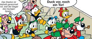 Verschoben: Das „Lustige Taschenbuch Extra“ erscheint wegen der Coronakrise ein Jahr später als geplant, hier eine Szene daraus.