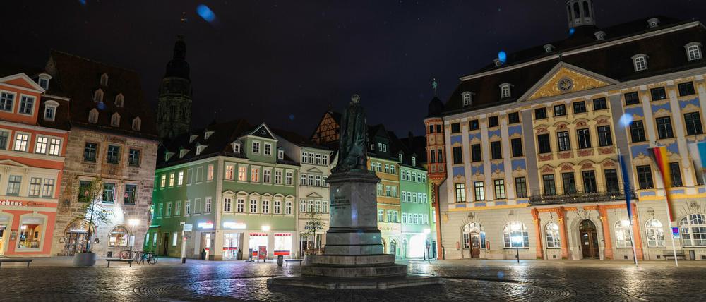 Der Marktplatz in Coburg, einer Stadt mit besonders hoher Gewerbesteuerkraft.