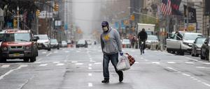 Die sonst so hektische Stadt erstarrt. Binnen zwei Wochen meldeten sich zehn Millionen Menschen arbeitslos.