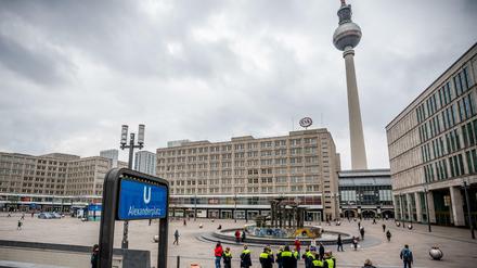 Der Alexanderplatz mit dem Fernsehturm.