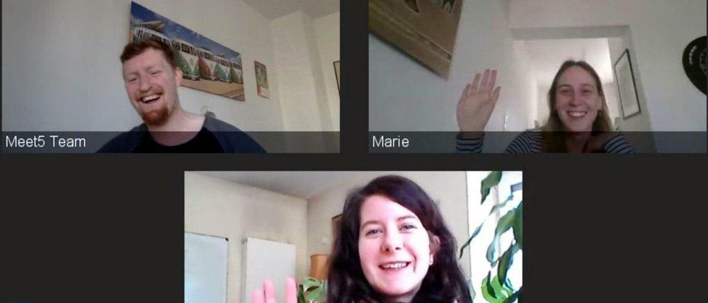 Gruppenchat in der App Meet5.