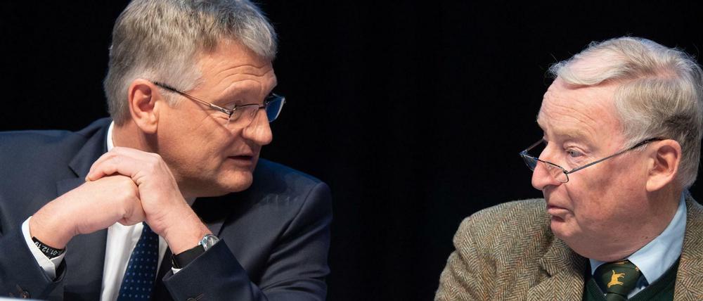 Fraktionschef Gauland, hält Gedankenspiele von Parteichef Jörg Meuthen für falsch.