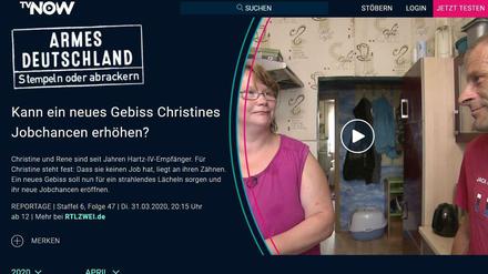Kein Fenster zur Welt, sondern ein Zerrspiegel: Die Studie „Armutszeugnis. Wie das Fernsehen die Unterschichten vorführt“ beschäftigt sich mit TV-Formaten wie „Armes Deutschland – Stempeln oder abrackern“.