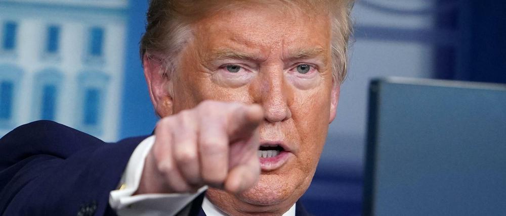US-Präsident Donald Trump gibt sich als Krisenmanager.
