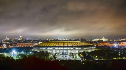 Das Luschniki-Stadion in Russland. Die Fußball-WM 2018 ist wohl auch deshalb nach Russland gekommen, weil Bestechungsgelder im Spiel waren.