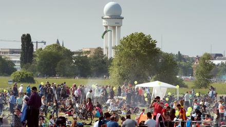 Der Grillplatz auf dem Tempelhofer Feld in Berlin - so sah er im Mai 2015 aus.