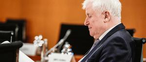 Der wichtigste Minister in der Krise – nach Jens Spahn. Bundesinnenminister Horst Seehofer bereitet sich auf die wöchentliche Kabinettssitzung vor. 